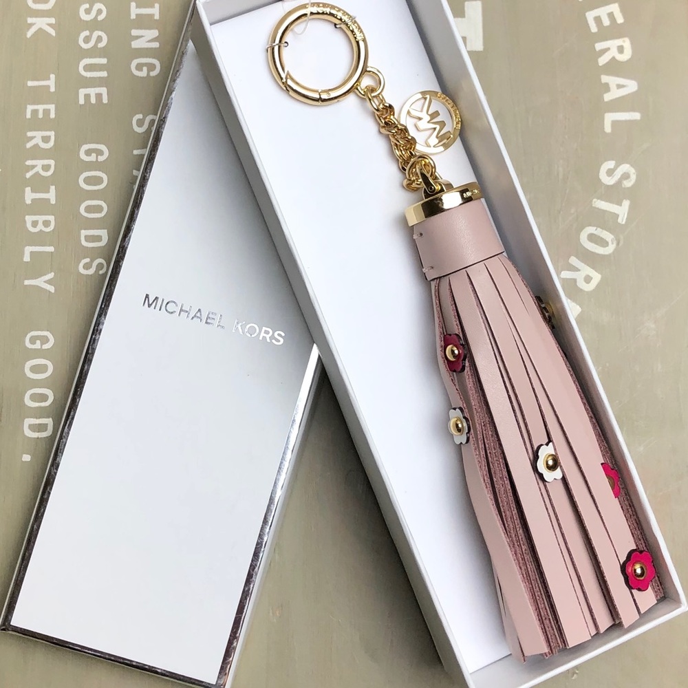 Michael Kors Tassel/Floral Key Fob